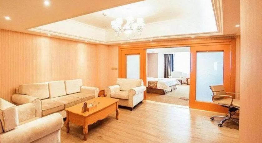 Bed in Vienna Hotel Shandong Laizhou Langhu International Plaza