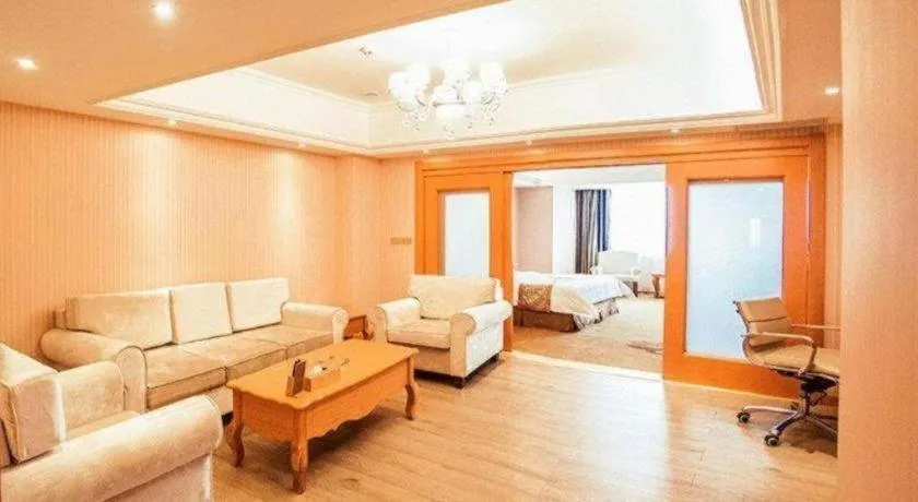 Bed in Vienna Hotel Shandong Laizhou Langhu International Plaza