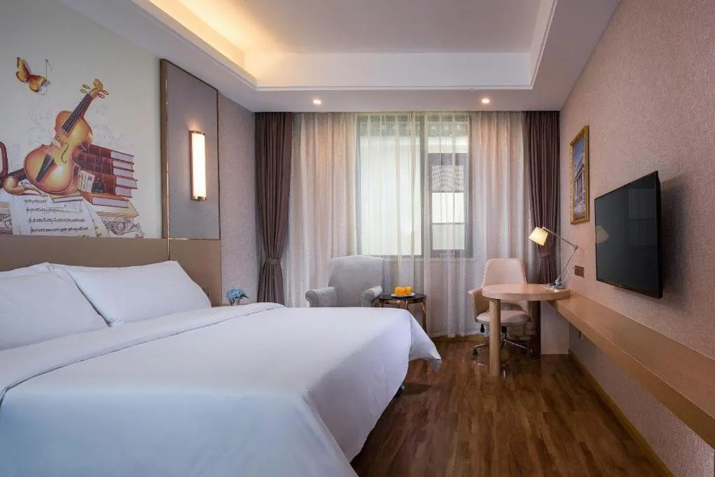 Bed in Vienna Hotel Yunnan Dali Ancient City Scenic Spot