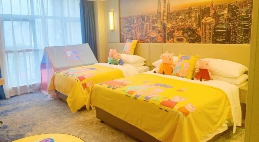 Bed in Vienna Hotel Shaanxi Hanzhong Central Square High-Speed Railway Station