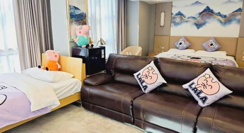 Bed in Vienna Hotel Shaanxi Hanzhong Central Square High-Speed Railway Station