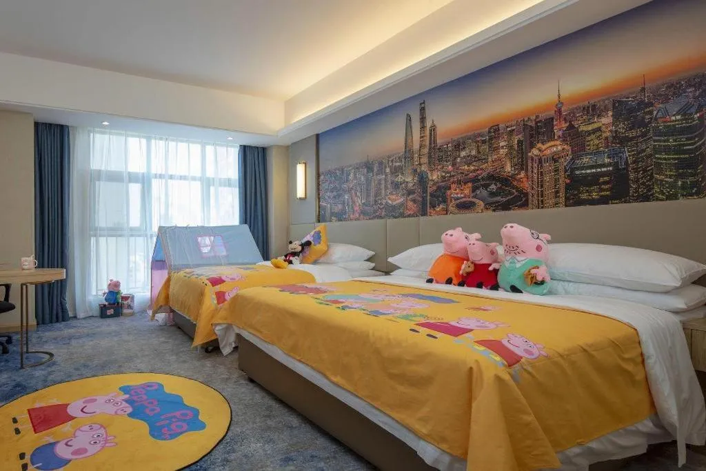 Bed in Vienna Hotel Shaanxi Hanzhong Central Square High-Speed Railway Station