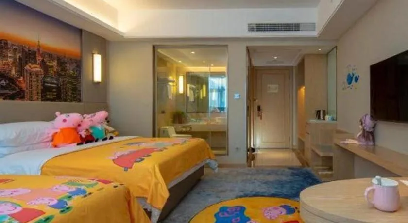 Bed in Vienna Hotel Shaanxi Hanzhong Central Square High-Speed Railway Station