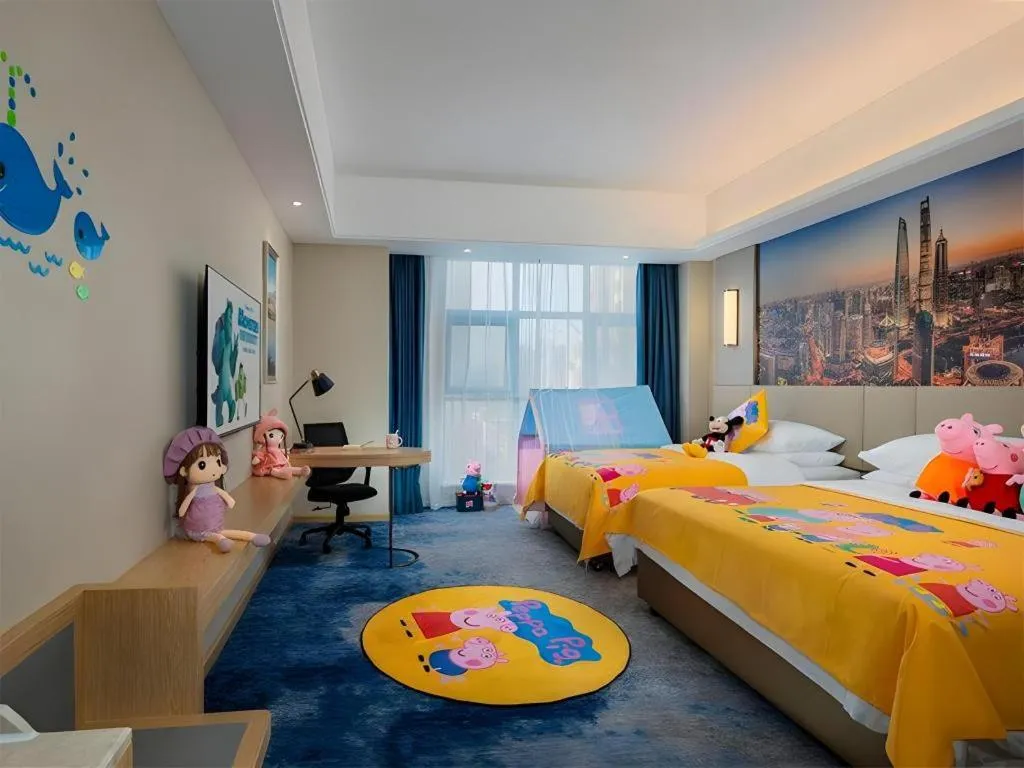 Bed in Vienna Hotel Shaanxi Hanzhong Central Square High-Speed Railway Station