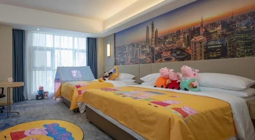 Bed in Vienna Hotel Shaanxi Hanzhong Central Square High-Speed Railway Station