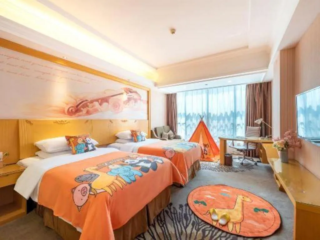 Bed in Vienna Hotel Guangzhou North Station Huaguoshan Metro Station