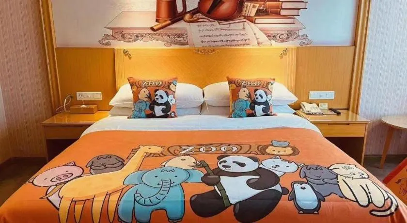 Bed in Vienna Hotel Guangzhou North Station Huaguoshan Metro Station