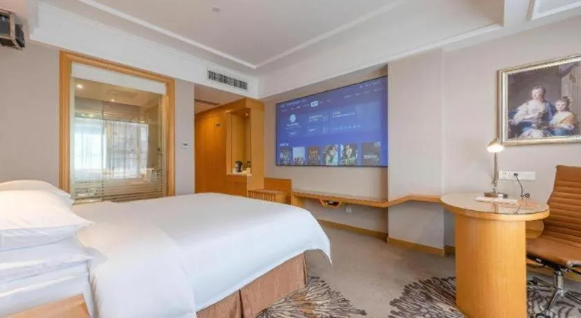 Bed in Vienna Hotel Guangzhou North Station Huaguoshan Metro Station