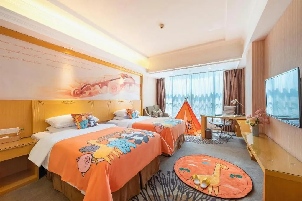 Bed in Vienna Hotel Guangzhou North Station Huaguoshan Metro Station