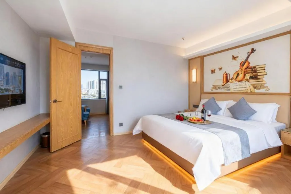 Bed in Vienna Hotel Guangdong Foshan West Station Airport Luocun