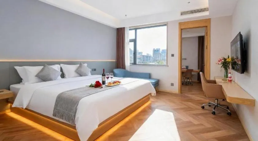 Bed in Vienna Hotel Guangdong Foshan West Station Airport Luocun