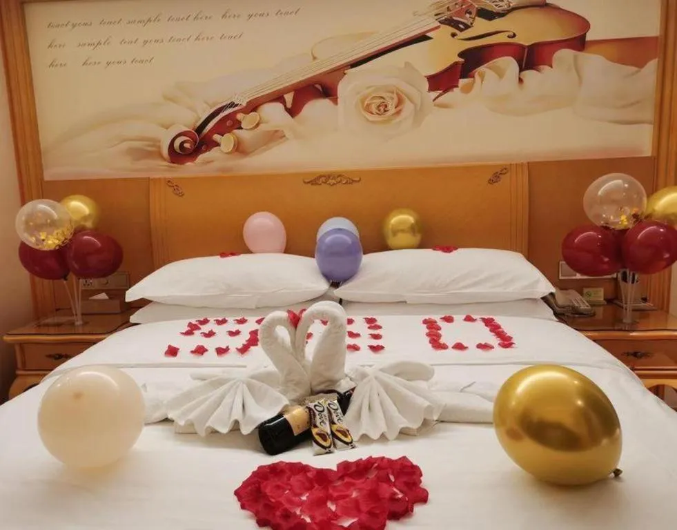 Bed in Vienna Hotel Kunming Beijing Road Chuanxin Gulou Metro Station