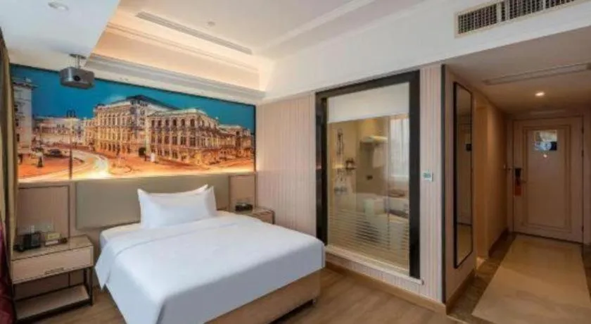 Bed in Vienna Hotel Ganzhou Economic Development Zone 1st Hospital West High-Speed Railway Station