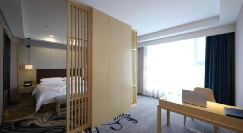 Bed in Venus Royal Hotel Ordos Yijinhuoluo Banner Olympic