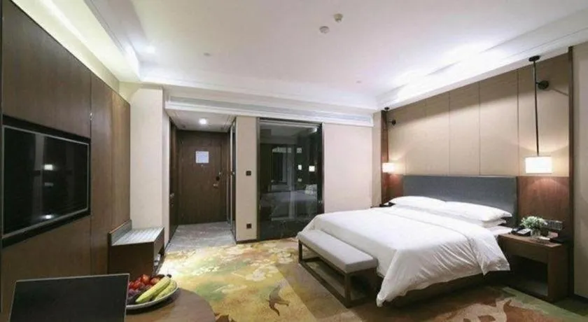 Bed in Venus Royal Hotel Ordos Yijinhuoluo Banner Olympic