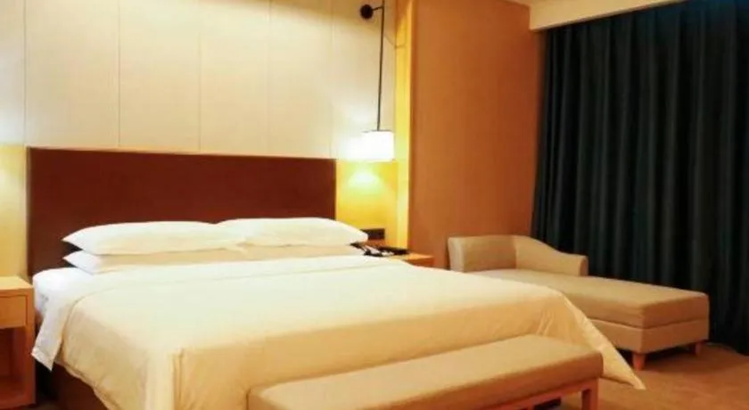 Bed in Venus Royal Hotel Ordos Yijinhuoluo Banner Olympic