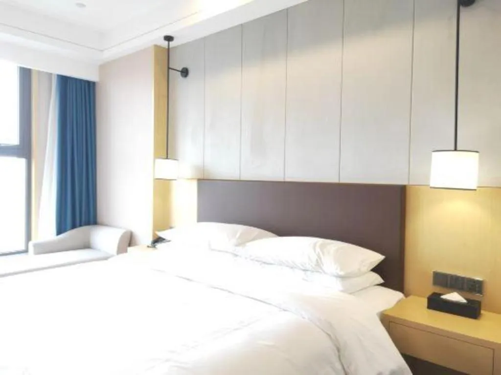 Bed in Venus Royal Hotel Ordos Yijinhuoluo Banner Olympic