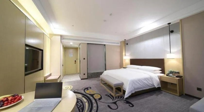 Bed in Venus Royal Hotel Ordos Yijinhuoluo Banner Olympic