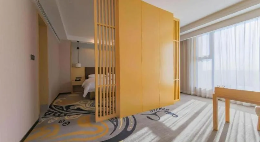 Bed in Venus Royal Hotel Ordos Yijinhuoluo Banner Olympic