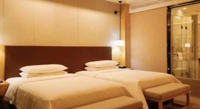 Bed in Venus Royal Hotel Ordos Yijinhuoluo Banner Olympic