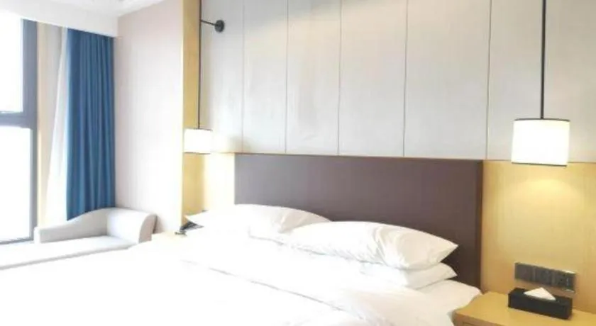 Bed in Venus Royal Hotel Ordos Yijinhuoluo Banner Olympic