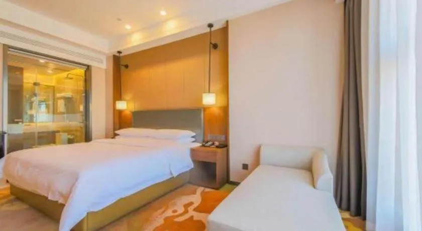 Bed in Venus Royal Hotel Ordos Yijinhuoluo Banner Olympic