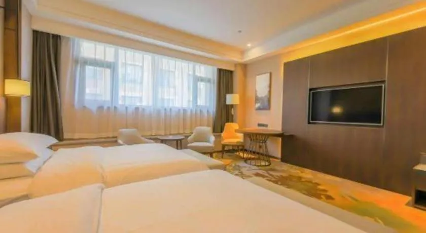 Bed in Venus Royal Hotel Ordos Yijinhuoluo Banner Olympic