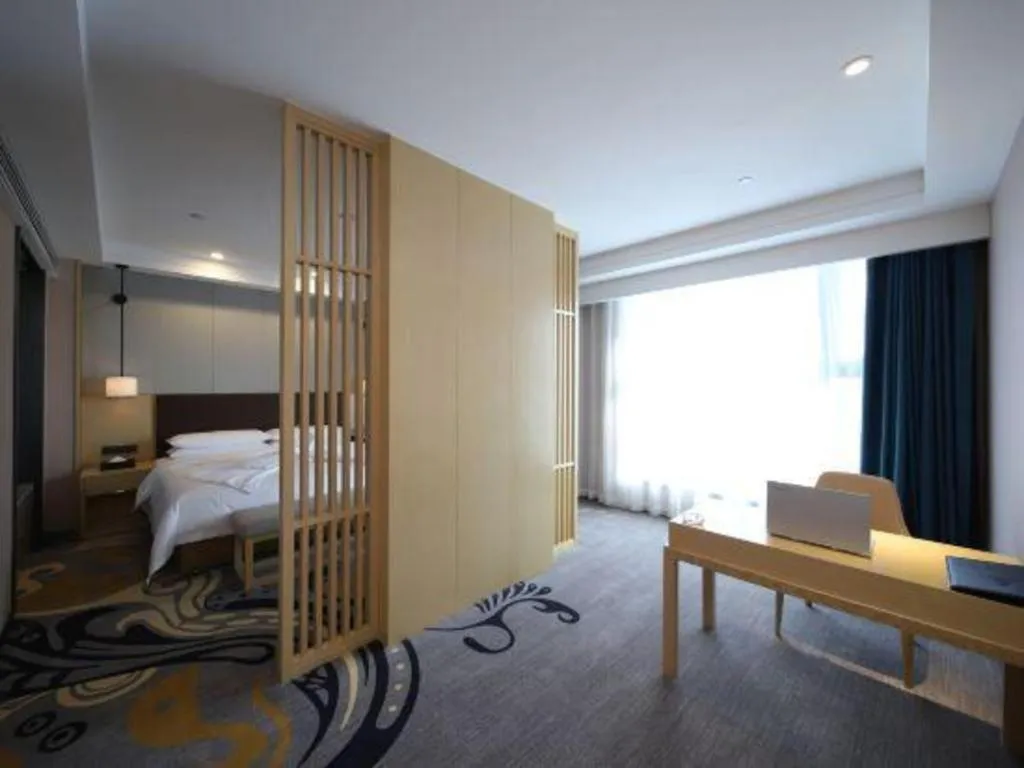 Bed in Venus Royal Hotel Ordos Yijinhuoluo Banner Olympic