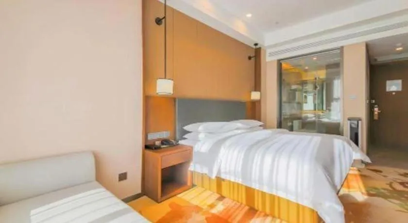 Bed in Venus Royal Hotel Ordos Yijinhuoluo Banner Olympic