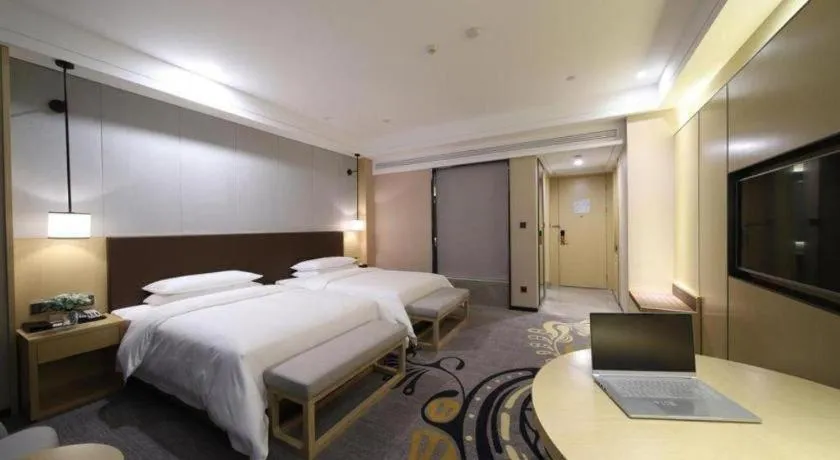 Bed in Venus Royal Hotel Ordos Yijinhuoluo Banner Olympic