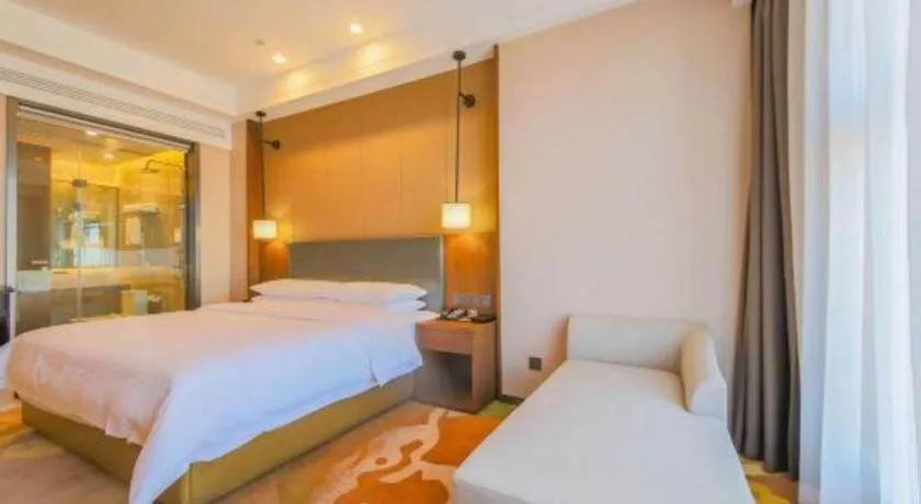 Bed in Venus Royal Hotel Ordos Yijinhuoluo Banner Olympic