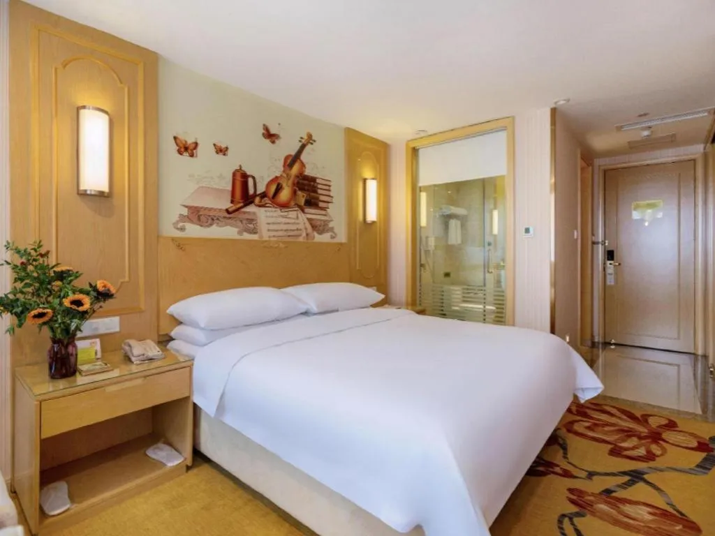 Bed in Vienna Hotel Chengdu Chadianzi Toursim Center