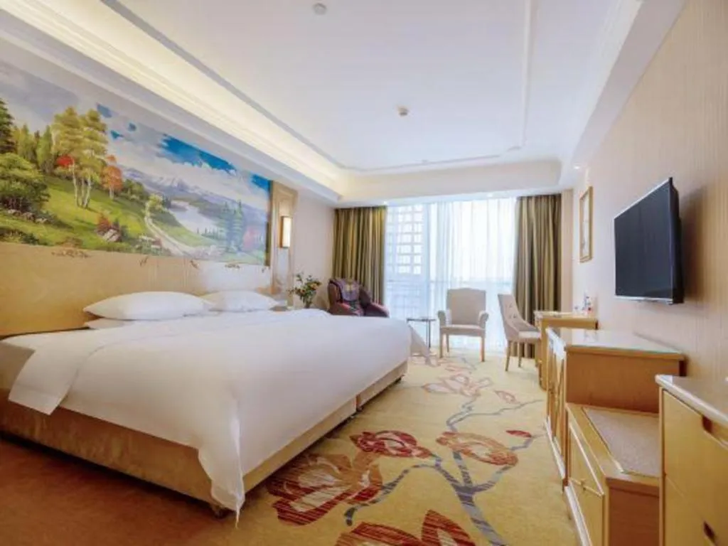 Bed in Vienna Hotel Chengdu Chadianzi Toursim Center