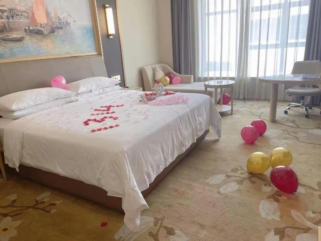 Bed in Vienna Hotel Nanchang West Station Guobo Metro Station