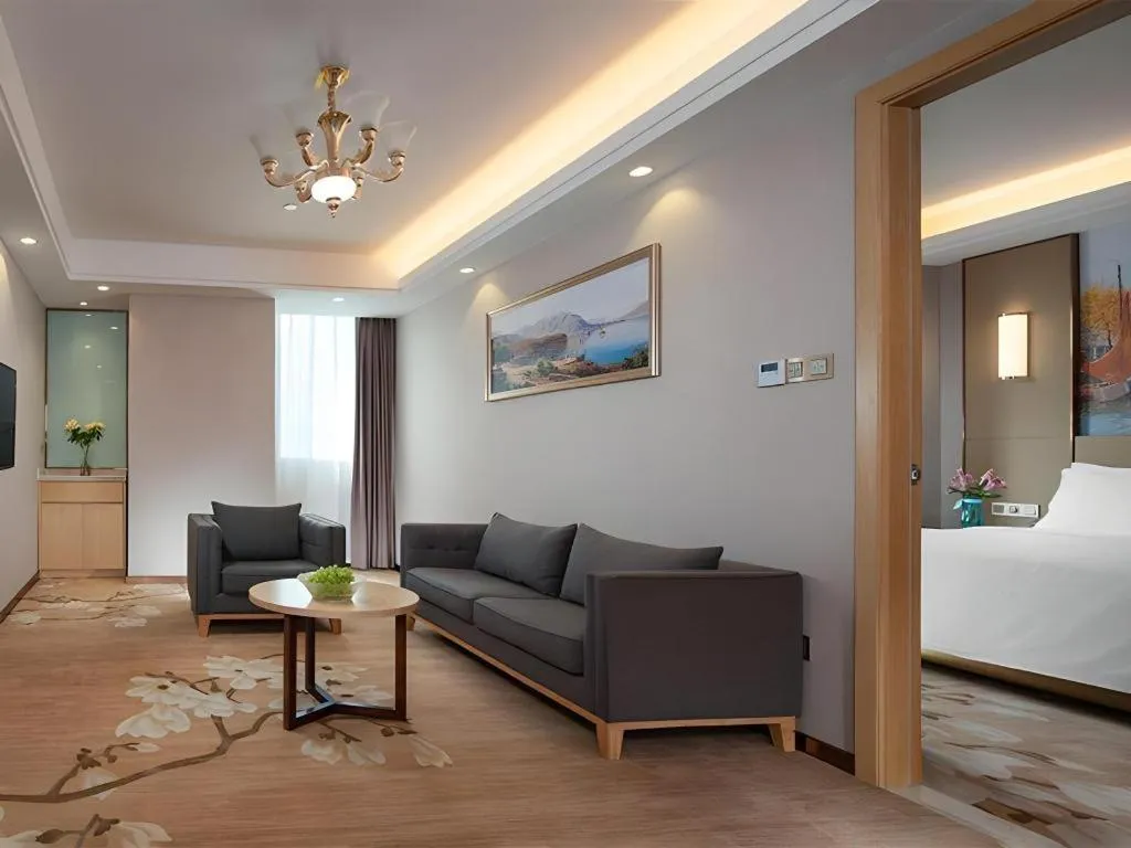 Bed in Vienna Hotel Nanchang West Station Guobo Metro Station