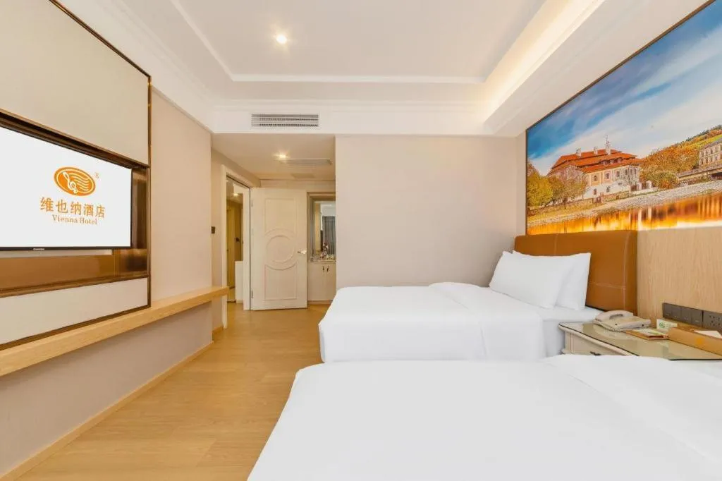 Bed in Vienna Hotel Guangdong Shantou South Bus Station