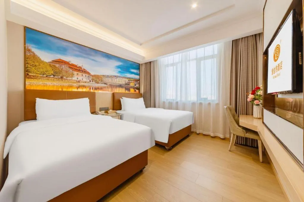 Bed in Vienna Hotel Guangdong Shantou South Bus Station