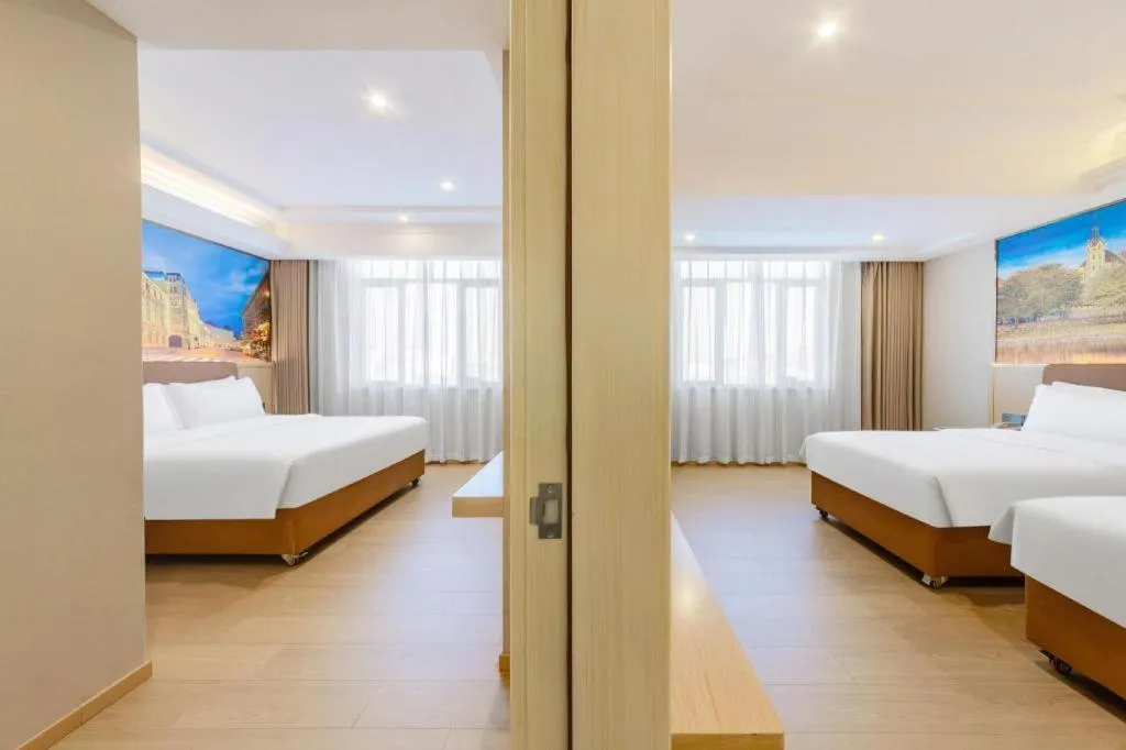 Bed in Vienna Hotel Guangdong Shantou South Bus Station