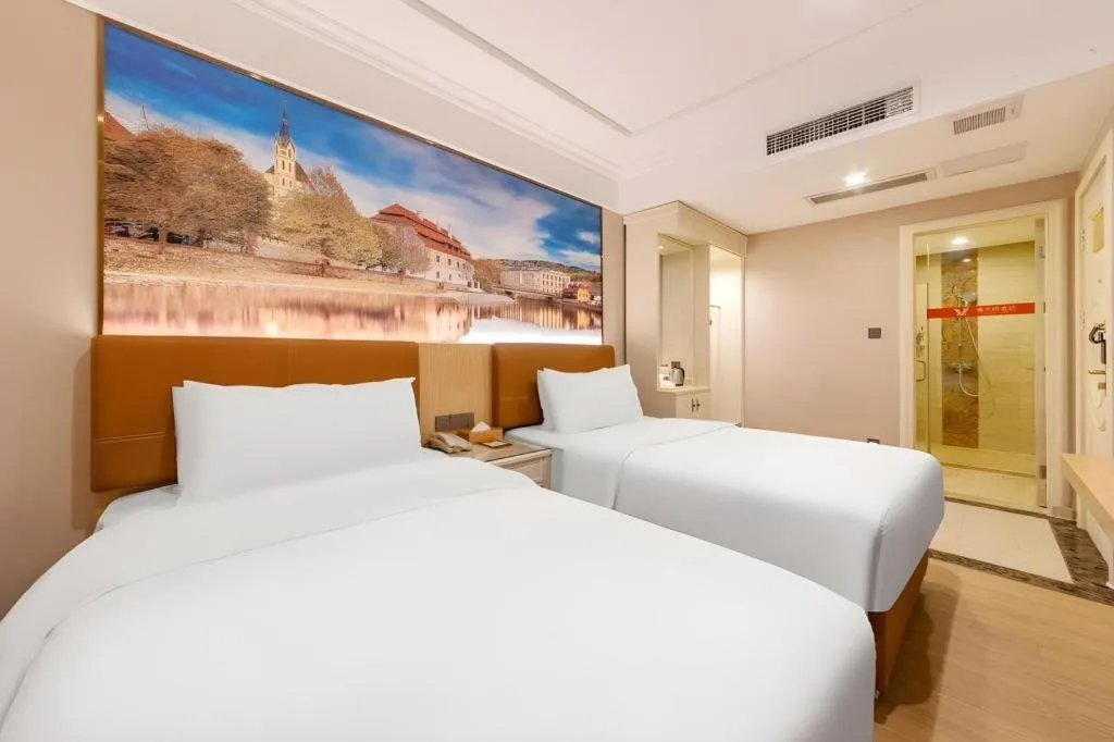 Bed in Vienna Hotel Guangdong Shantou South Bus Station