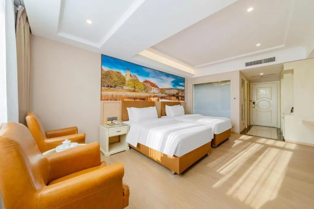 Bed in Vienna Hotel Guangdong Shantou South Bus Station