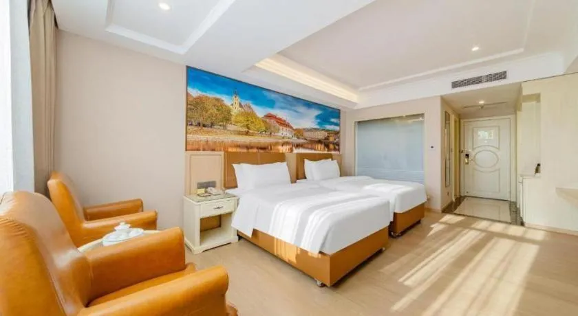 Bed in Vienna Hotel Guangdong Shantou South Bus Station