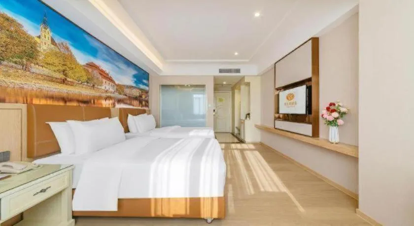 Bed in Vienna Hotel Guangdong Shantou South Bus Station