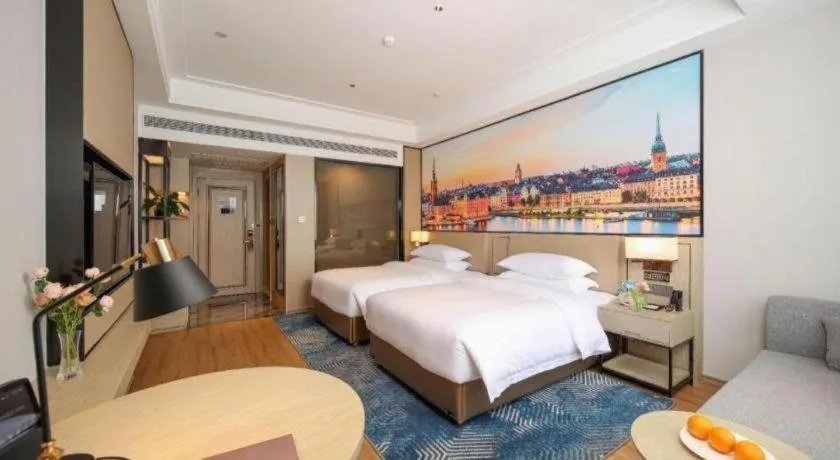 Bed in Vienna Hotel Shaanxi Xiianyang Yangling South Station