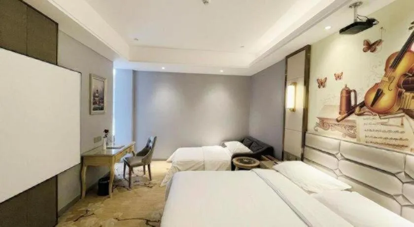 Bed in Vienna Hotel Wuhan Guobo Jiangang Metro Station