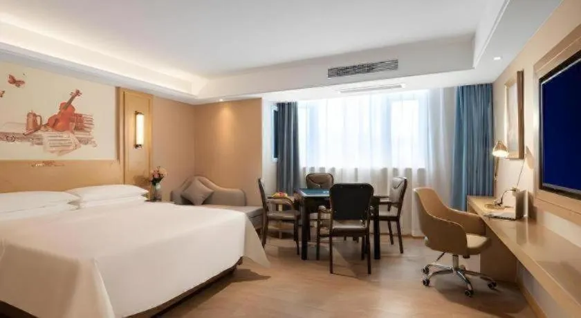 Bed in Vienna Hotel Chongqing Lijiatuo Pedestrian Street