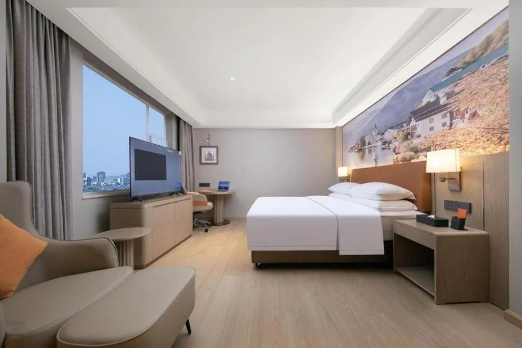 Bed in Vienna Hotel Hubei Jinzhou Changjiang University