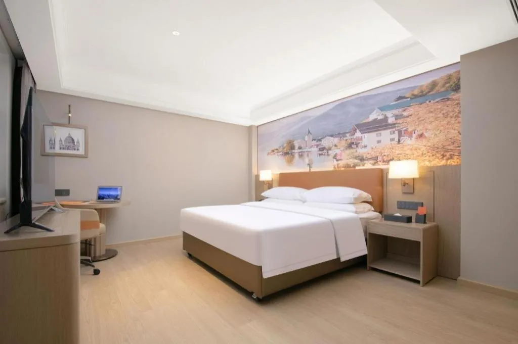 Bed in Vienna Hotel Hubei Jinzhou Changjiang University