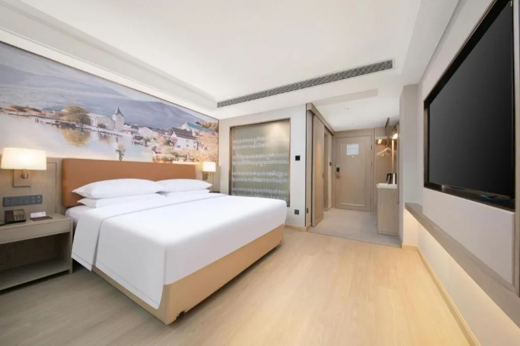 Bed in Vienna Hotel Hubei Jinzhou Changjiang University