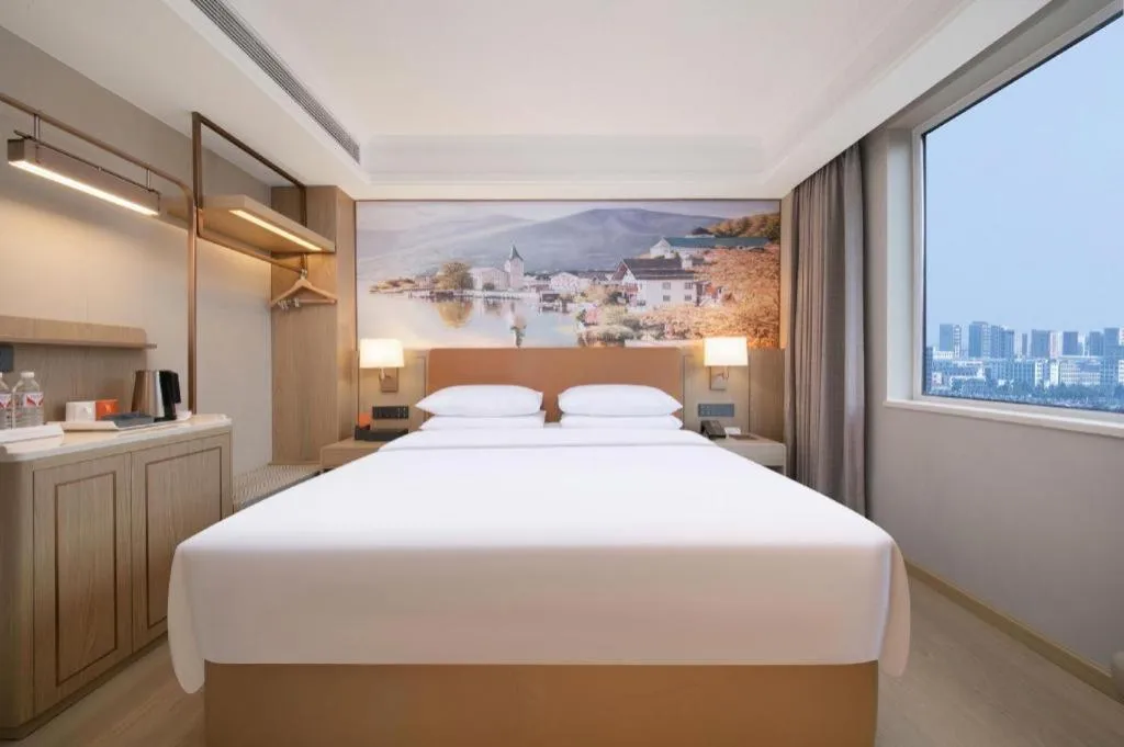 Bed in Vienna Hotel Hubei Jinzhou Changjiang University