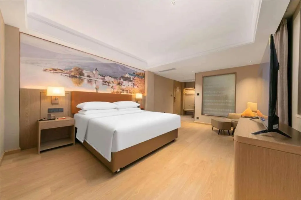 Bed in Vienna Hotel Hubei Jinzhou Changjiang University